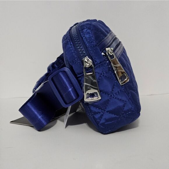 Nicole Miller, Beautiful Royal Blue Quilted Belt Bag. NWT - Picture 2 of 10